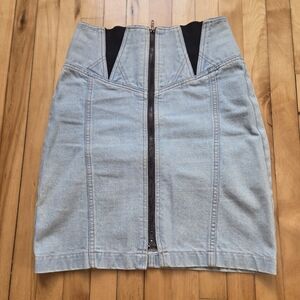 Vintage 1980s Santana Jean Skirt